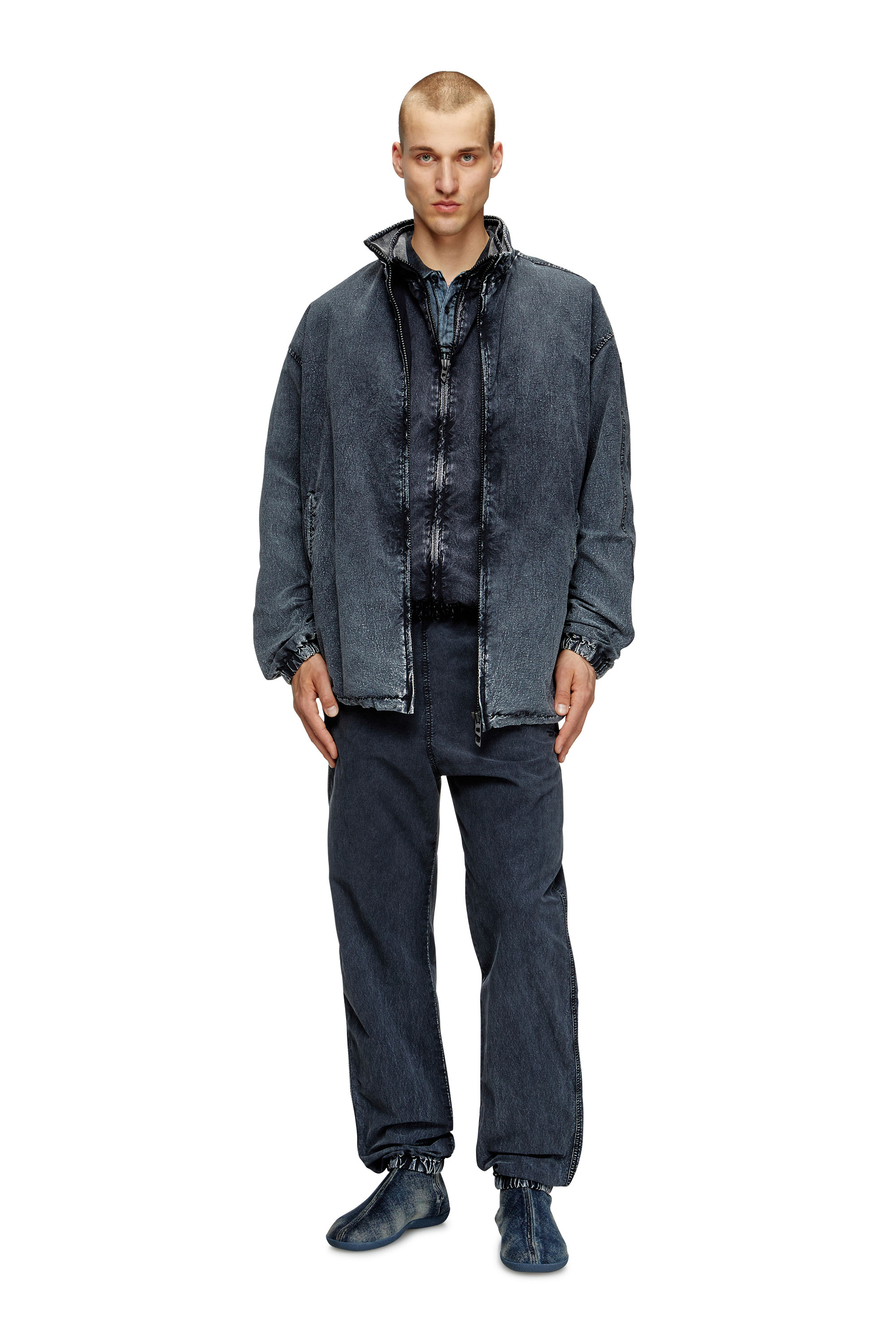 Diesel - P-WILSON, Herren Hose aus recyceltem Nylon-Taslan in Dunkelblau - 2