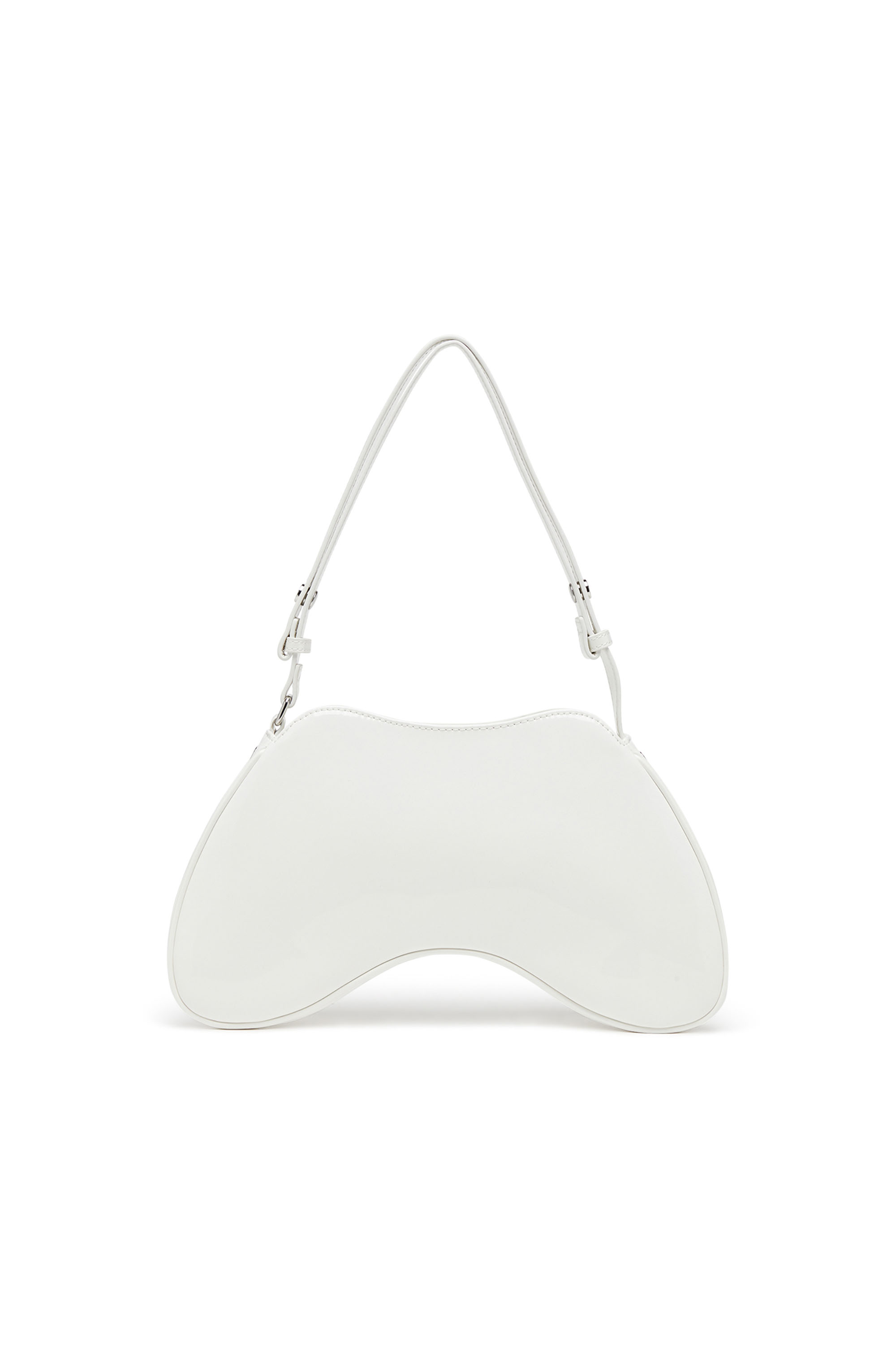 Diesel - PLAY SHOULDER, Damen Play-Glänzende Schultertasche in Weiß - 3
