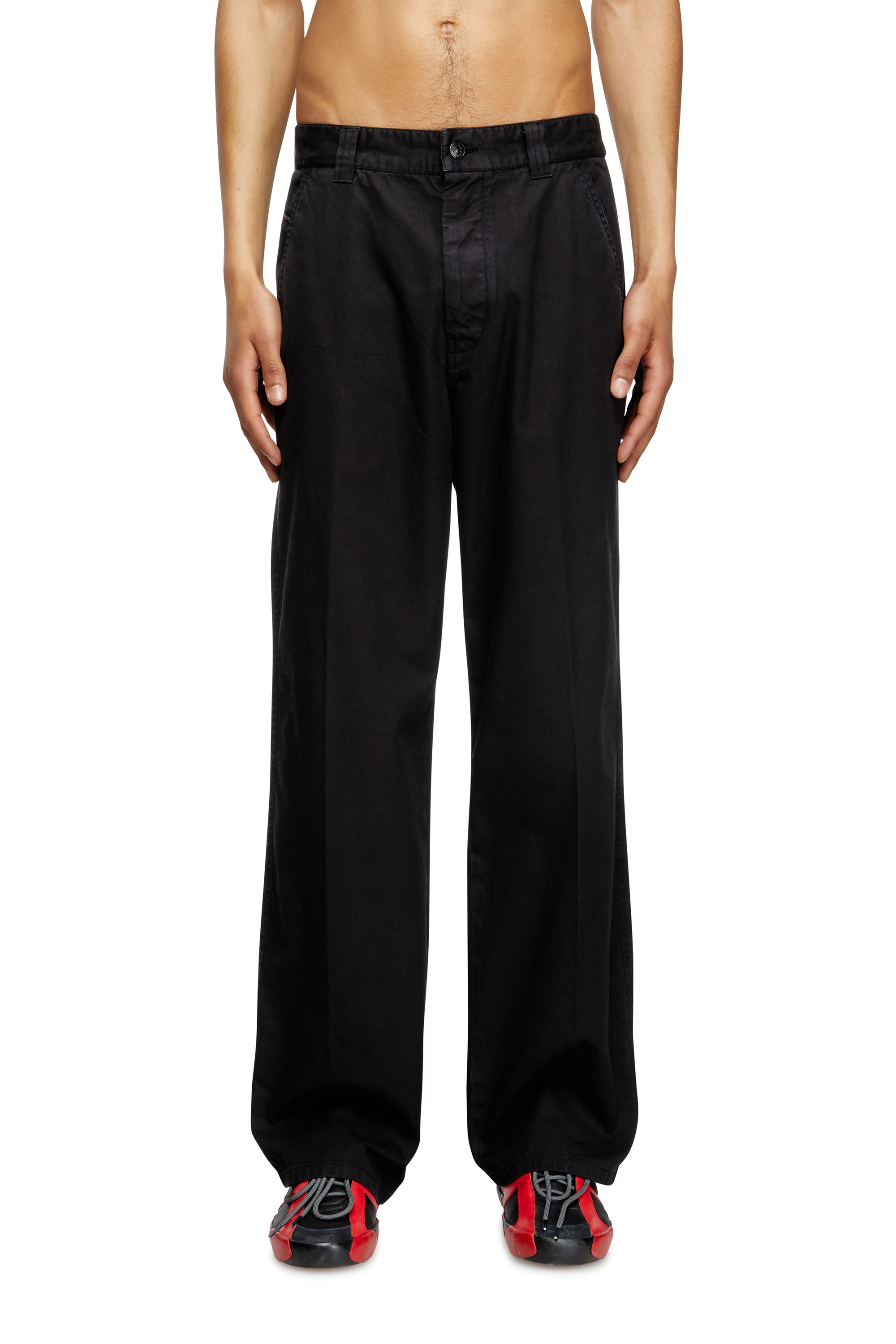 Diesel - P-HANT-CHINO, Herren Chinohose in Schwarz - 1