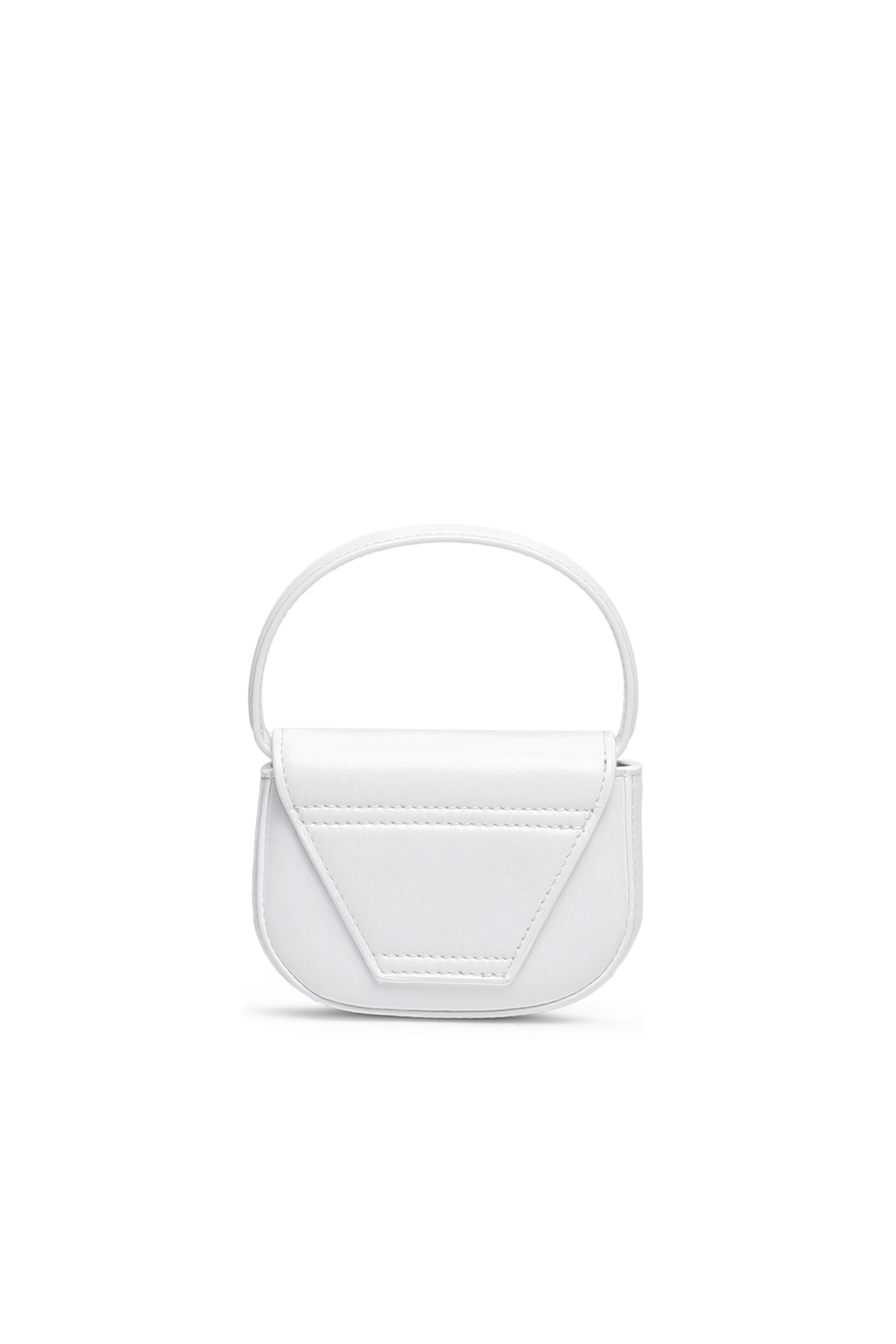 Diesel - 1DR XS, Damen 1DR XS-Ikonische Minitasche mit D logo-Plakette in Weiß - 3