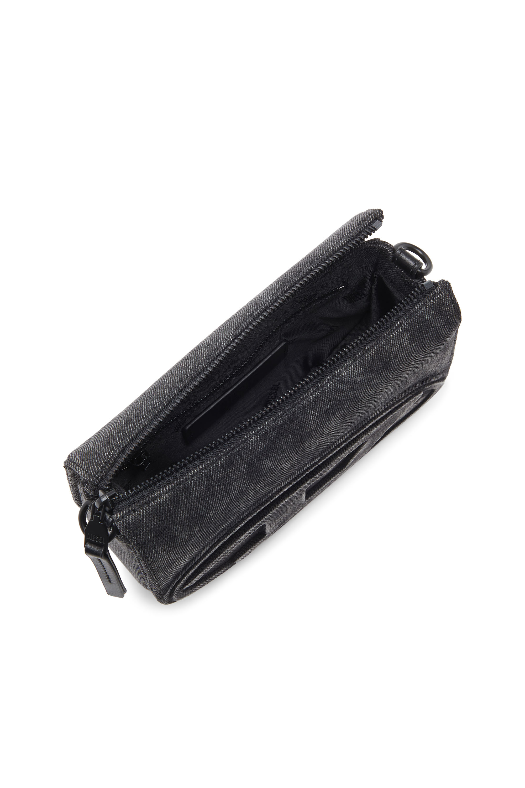 Diesel - 1DR CAMERA BAG, Unisex 1DR-Camera Bag aus Stonewashed-Denim in Schwarz - 3