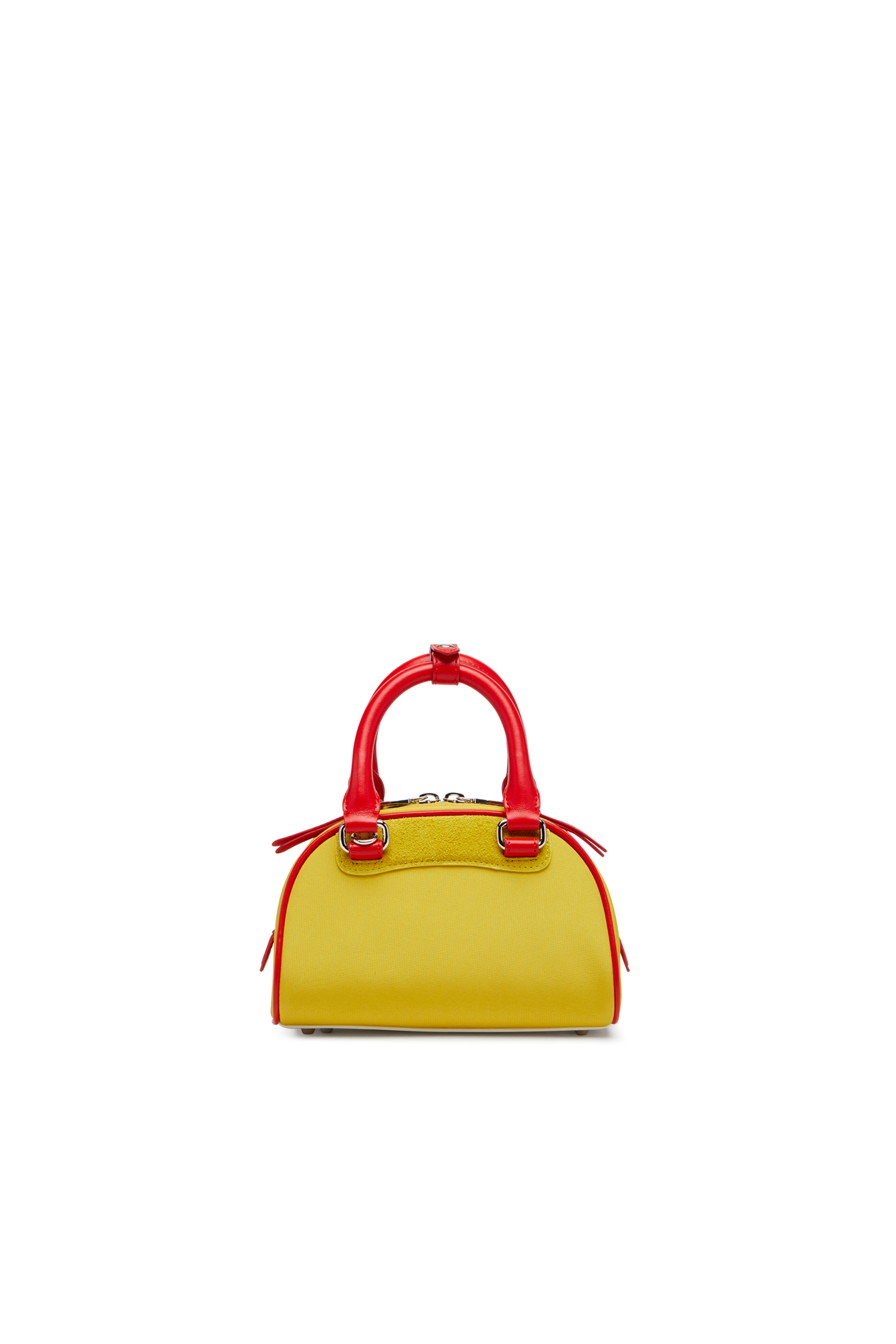 Diesel - 1DR DOME CROSSBODY, Damen 1DR Dome-Colourblock-Mini-Bowling-Tasche in Gelb - 3
