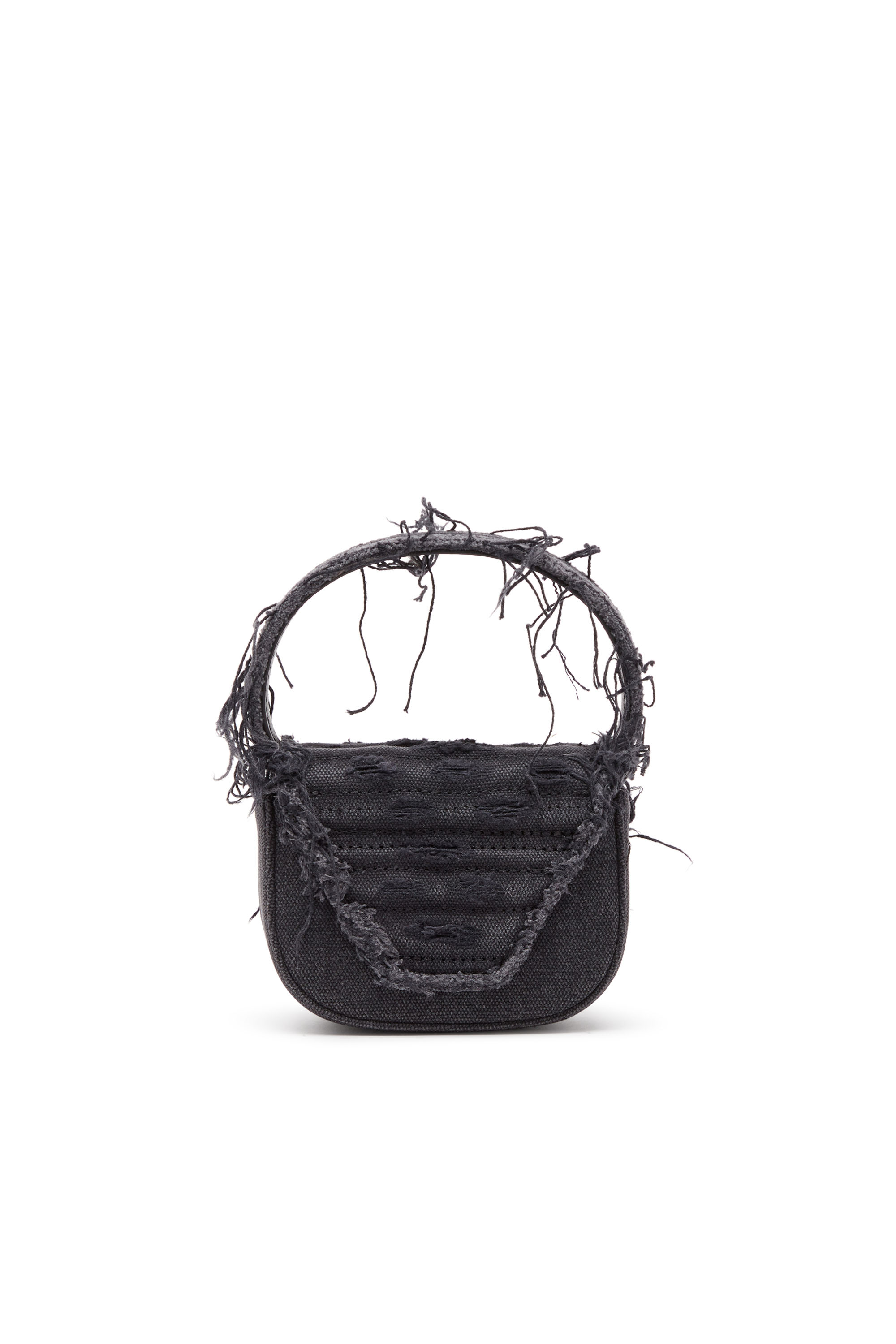 Diesel - 1DR XS, Damen 1DR XS-Ikonische Mini-Tasche aus Canvas und Leder in Schwarz - 3