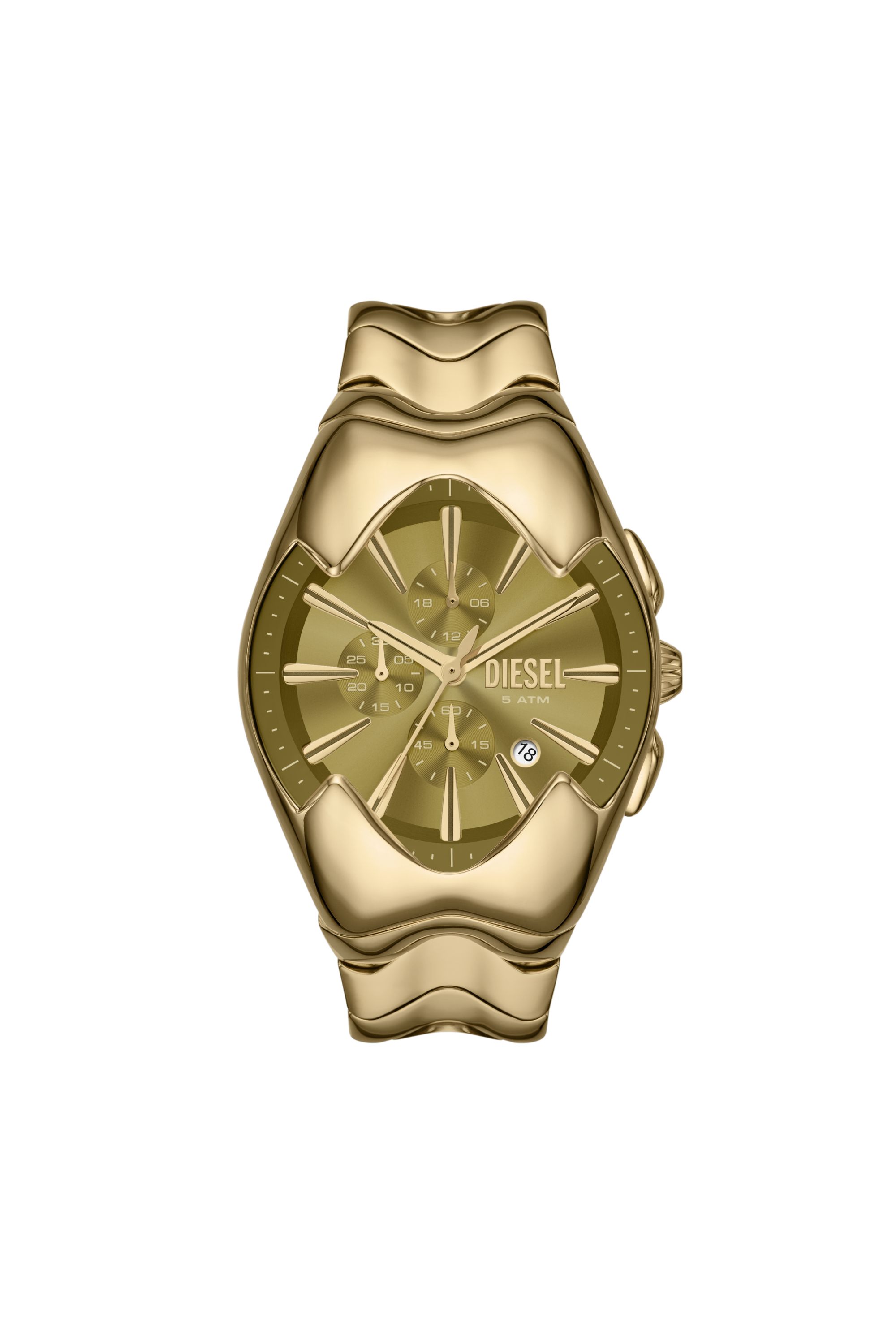 Diesel - DZ4681, Herren Mercurial Armbanduhr aus Edelstahl in Gold - 1