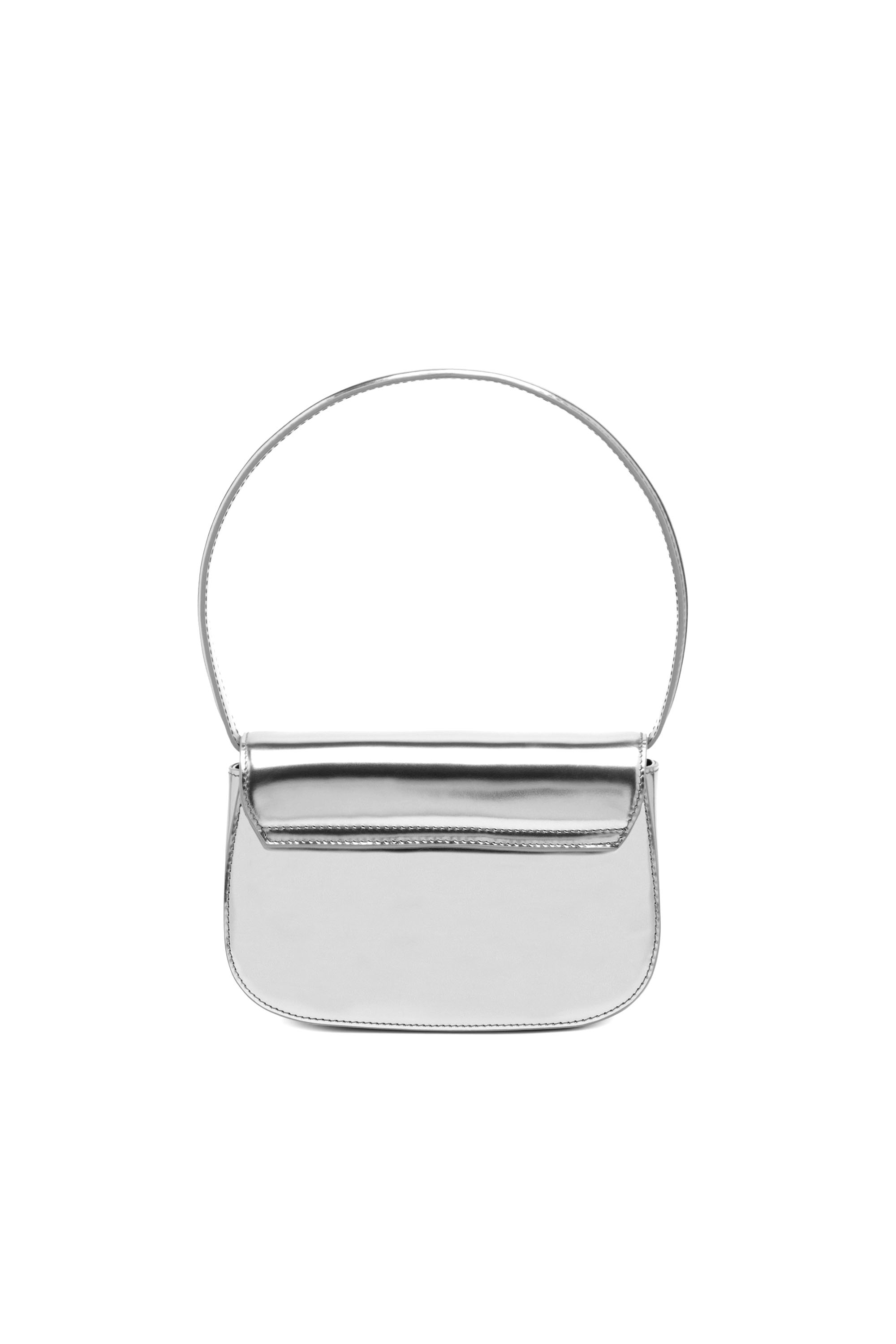Diesel - 1DR, Damen 1DR-Ikonische Schultertasche aus Spiegel-Leder in Silber - 3